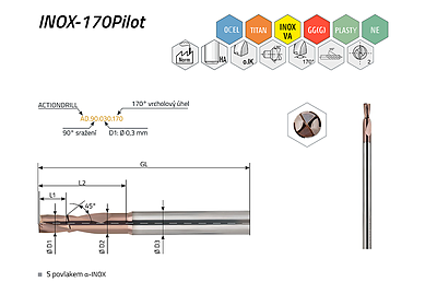 ACTIONDRILL INOX-170Pilot – pohled 1