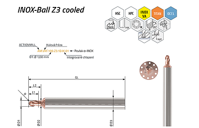 ACTIONMILL INOX-Ball Z3 – pohled 1