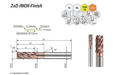 ACTIONMILL Finish – pohled 1