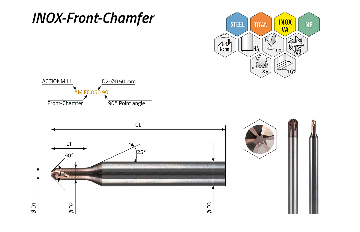 ACTIONMILL INOX-Front-Chamfer