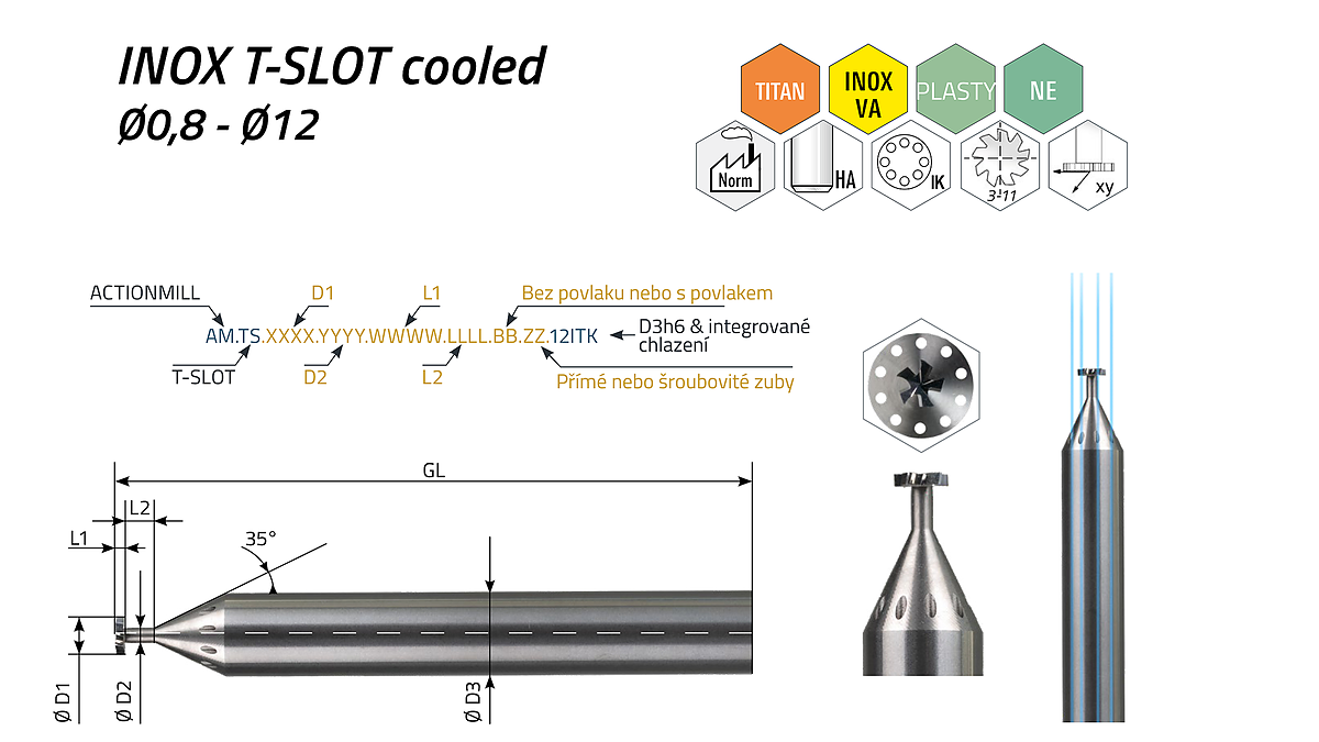 ACTIONMILL T-SLOT (fréza na T-drážky)
